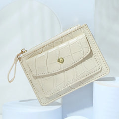 Rechargeable Women's Leather Front Pocket Wallet with Phone Pocket