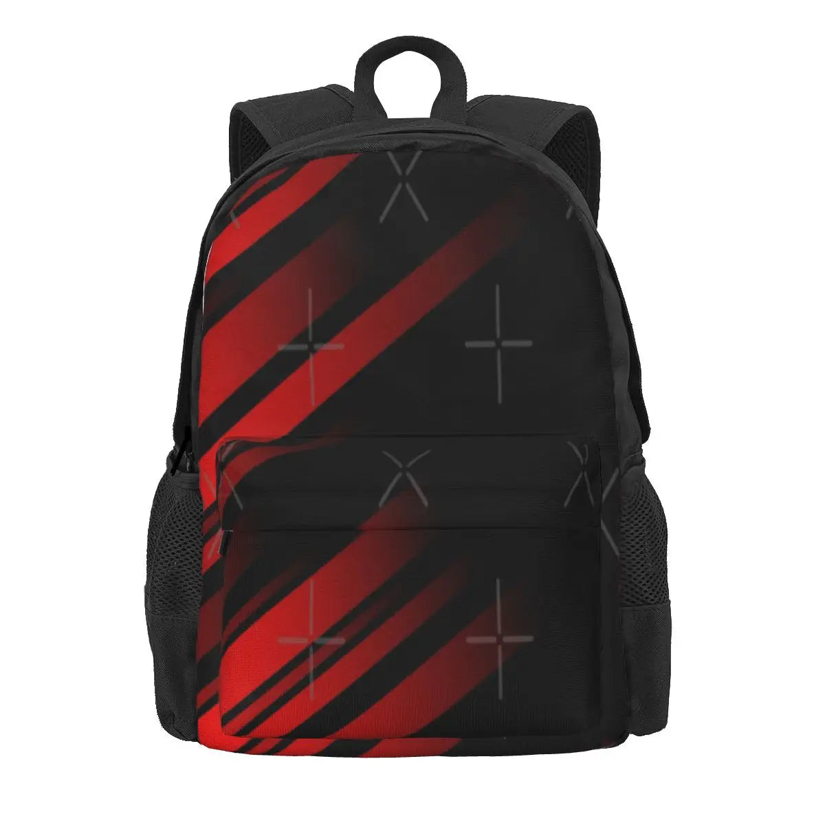 Red And Stripes Minimal Backpacks Men's Backpacks Bags For Women