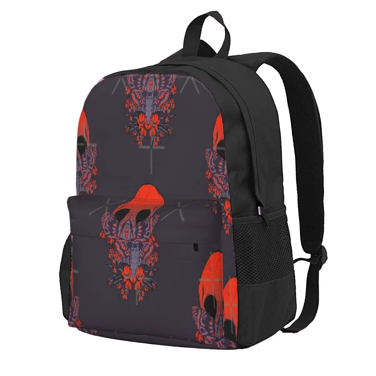 Red Death Moth Backpack Men's Women's Girls Man Backpack