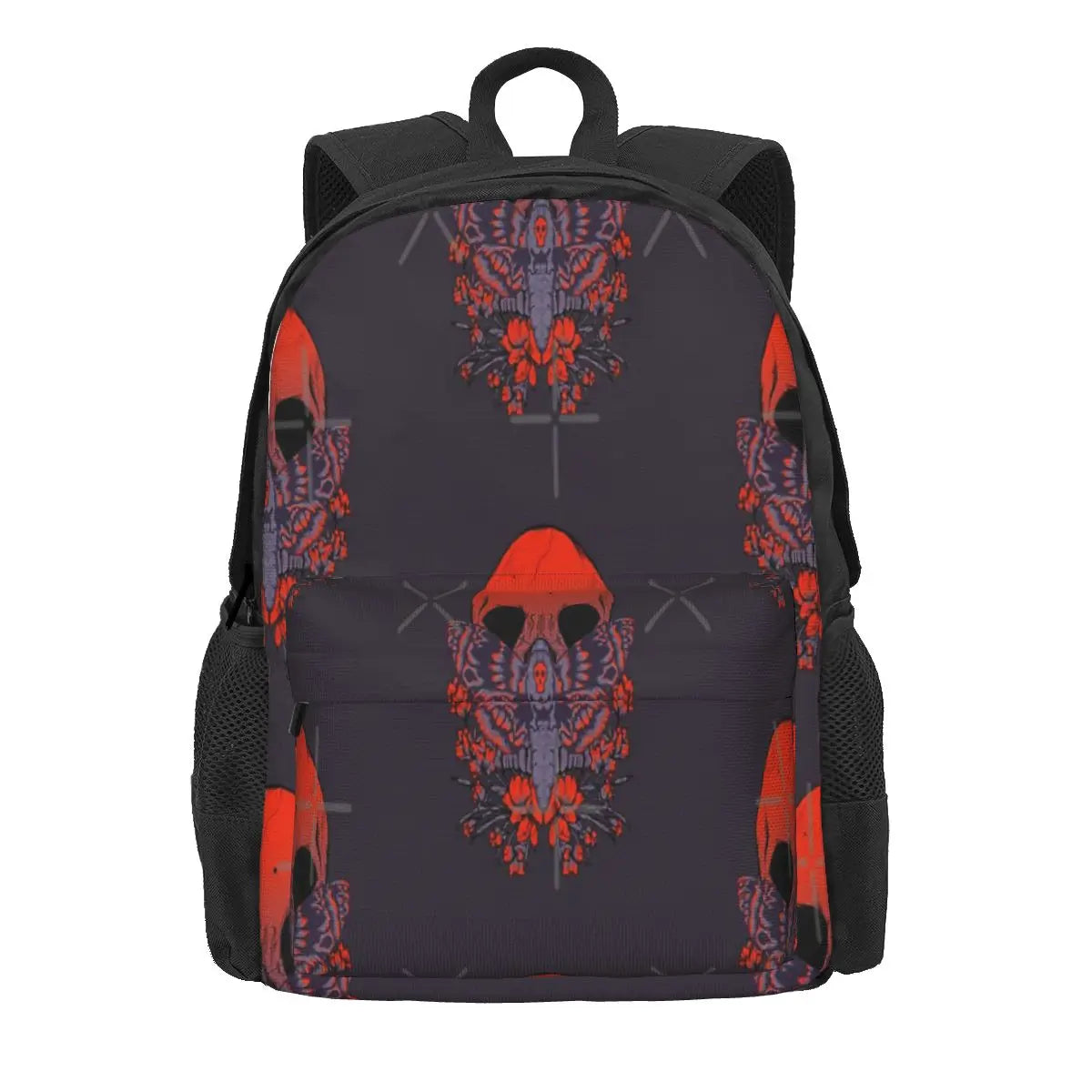 Red Death Moth Backpack Men's Women's Girls Man Backpack