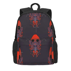 Red Death Moth Backpack Men's Women's Girls Man Backpack
