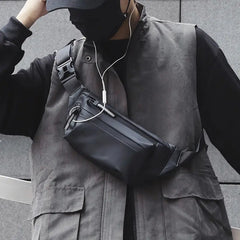 Reflective Zipper Chest Pocket Waterproof Crossbody Bag G200
