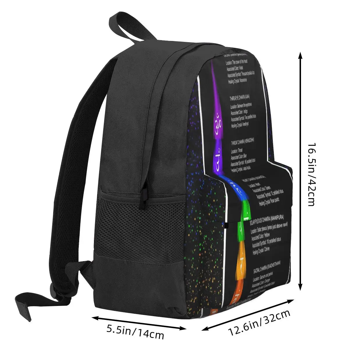 Reiki Chakra Backpacks Men's Women's Back Bag Child