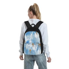 Angel Cloud Pattern Backpacks Men's and Women's Recycled School Bag