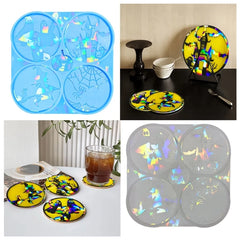 Halloween Theme Resin Mould Combination Cup Tray Dish Mat Epoxy Silicone Mold