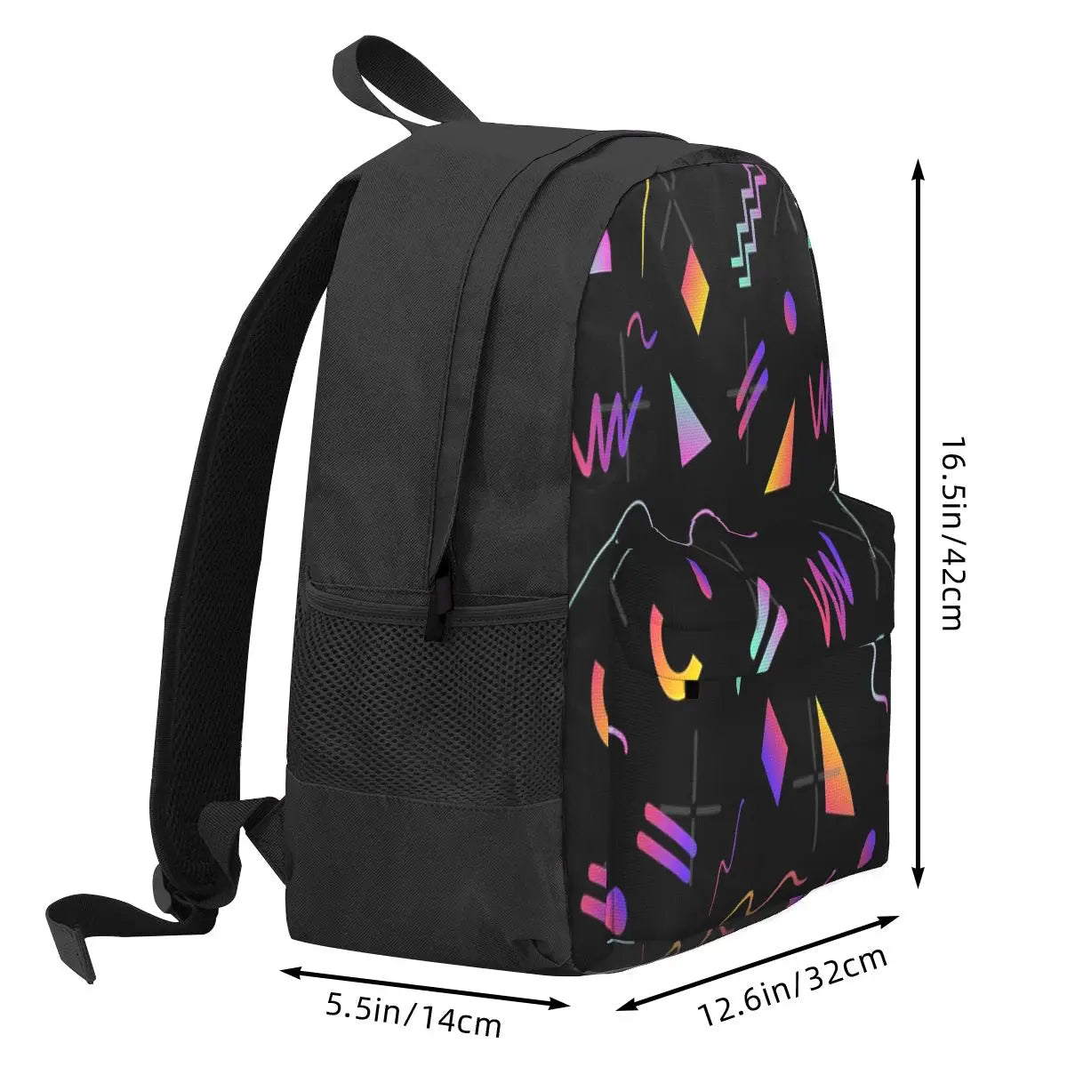 Retro 80S Pattern Backpacks Men's Backpacks Bags For Women