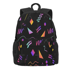 Retro 80S Pattern Backpacks Men's Backpacks Bags For Women