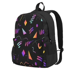 Retro 80S Pattern Backpacks Men's Backpacks Bags For Women