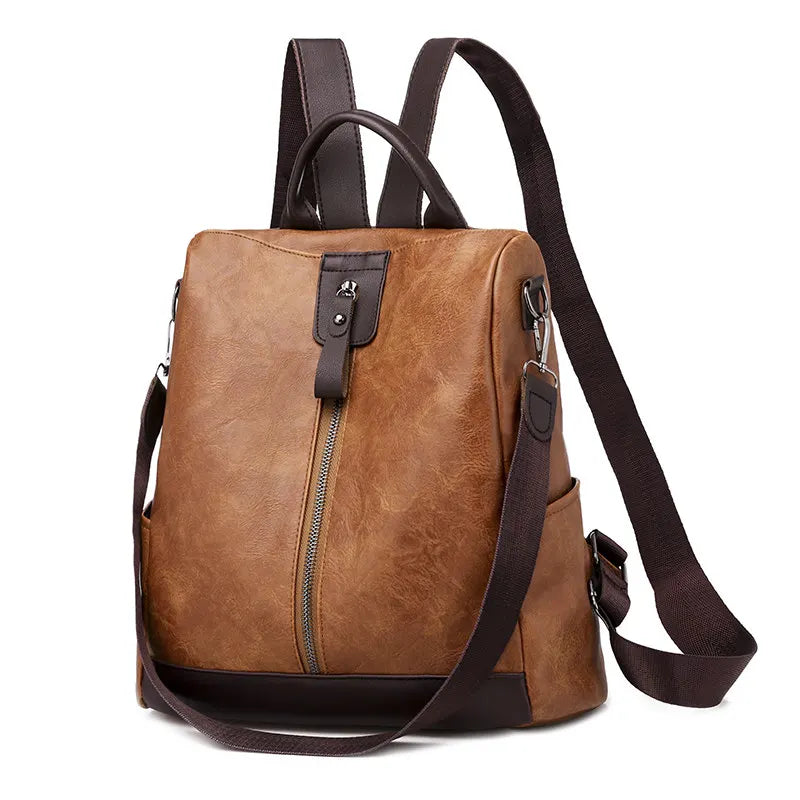 Retro Anti Theft Travel Backpack Large Capacity Student School Bags