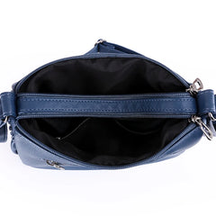 Retro Messenger Pack Shoulder Bag Ladies PU Leather Crossbody Handbag