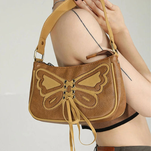 Retro Butterfly Women's Small Shoulder Bag Ladies Clutch Purse Handbags