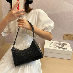 Retro Casual Shoulder Bag Women Leather Chain Handbag