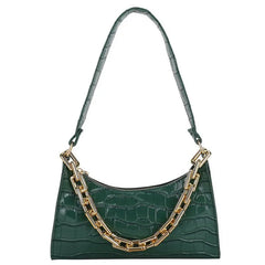 Retro Casual Women's Totes Shoulder Bag PU Leather Chain Handbags