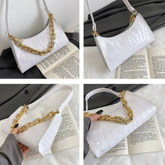 Retro Casual Women's Totes Shoulder Bag Chain Handbags