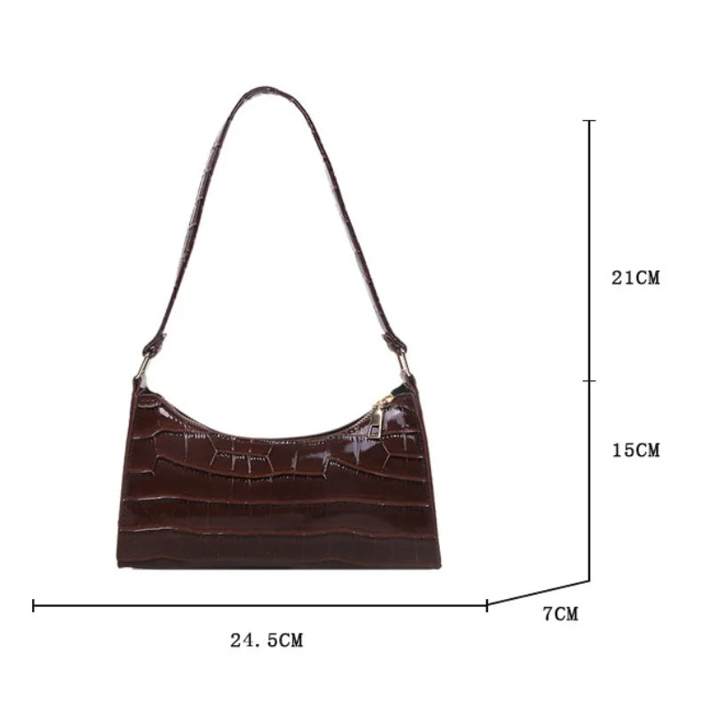 Vintage Women's PU Leather Shoulder Bag - Retro Totes Handbags