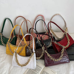 Retro Casual Women's Totes Shoulder Bag Chain Handbags