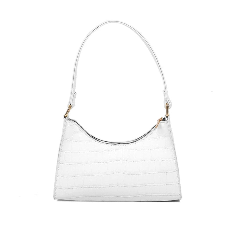 Retro Classic Crocodile Embossed Clutch Handbag Shoulder Bag