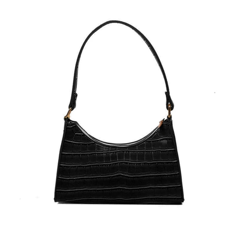 Retro Classic Crocodile Embossed Clutch Handbag Shoulder Bag