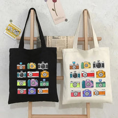 Vintage Mix Cassette Tape Cutting Board Camera Women's Handbag