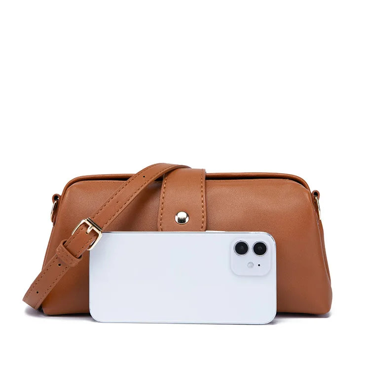 Retro Bucket Bag Vintage Style Handbag High PU Leather Tote Bag