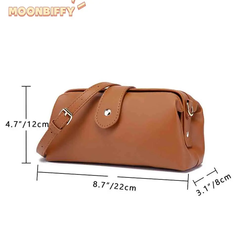 Vintage Doctor Style Handbag PU Leather Mini Tote