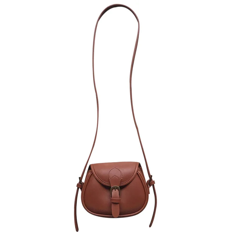 Retro College Style Messenger Bag Casual Versatile Flip Shoulder Bag