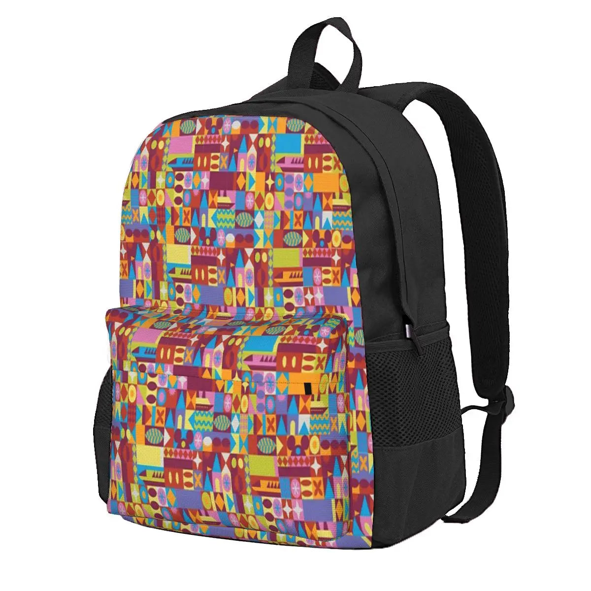 Retro Blocks Backpacks Men's & Women's Bag