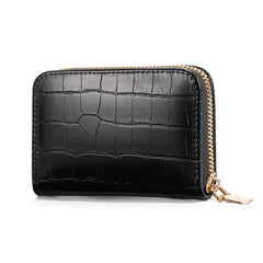 Retro Crocodile Pattern Clutch Purse Zipper Travel Wallets