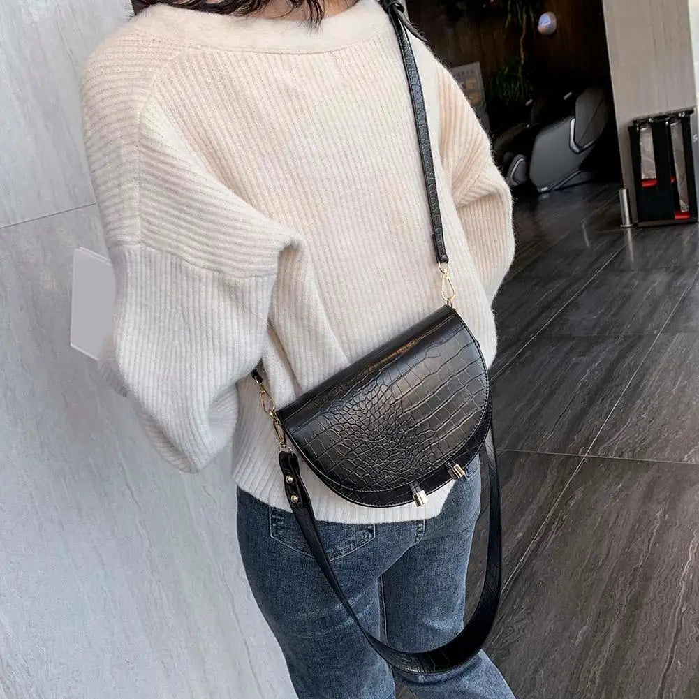 Retro Crossbody Handbags Women Small PU Leather Shoulder Bag