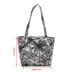 Retro Embroidery Shoulder Bag Lightweight Canvas Clutch Bags