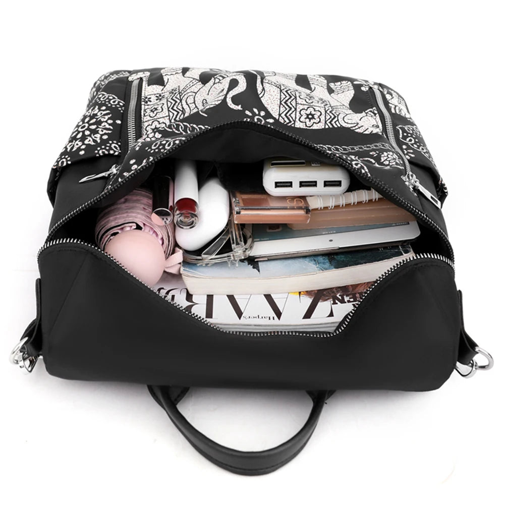 Retro Ethnic Backpack School Bags for Women
