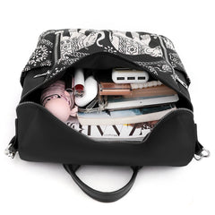 Retro Ethnic Backpack for Women Large Capacity