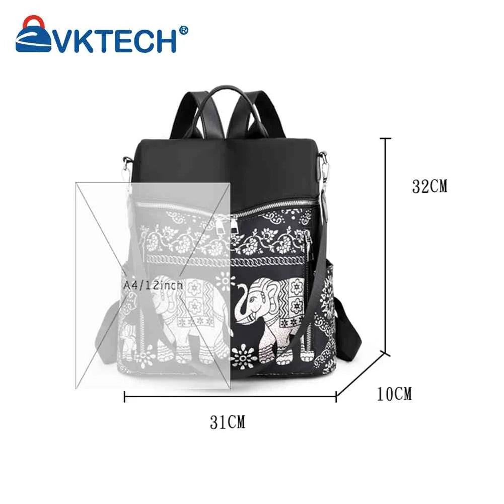 Vintage Ethnic Backpack for College Girl