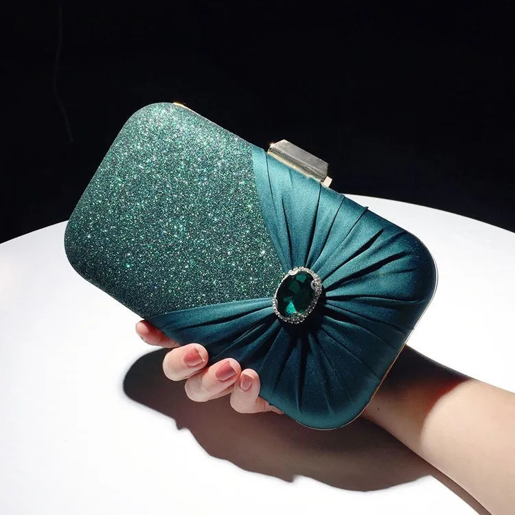 Shining Rhinestone Evening Bag for Women Wedding Banquet Clutch
