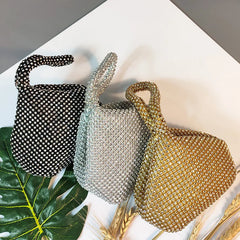 Retro Full Drill Mine Bag Evening Handbag Flash Drill Dumpling Bag