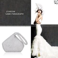 Retro Full Drill Mine Bag Evening Handbag Flash Drill Dumpling Bag