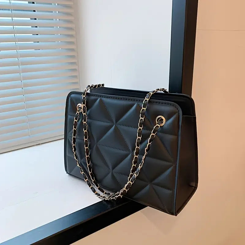 Striped Shoulder Bag Large-capacity Casual Hand Tote Bag