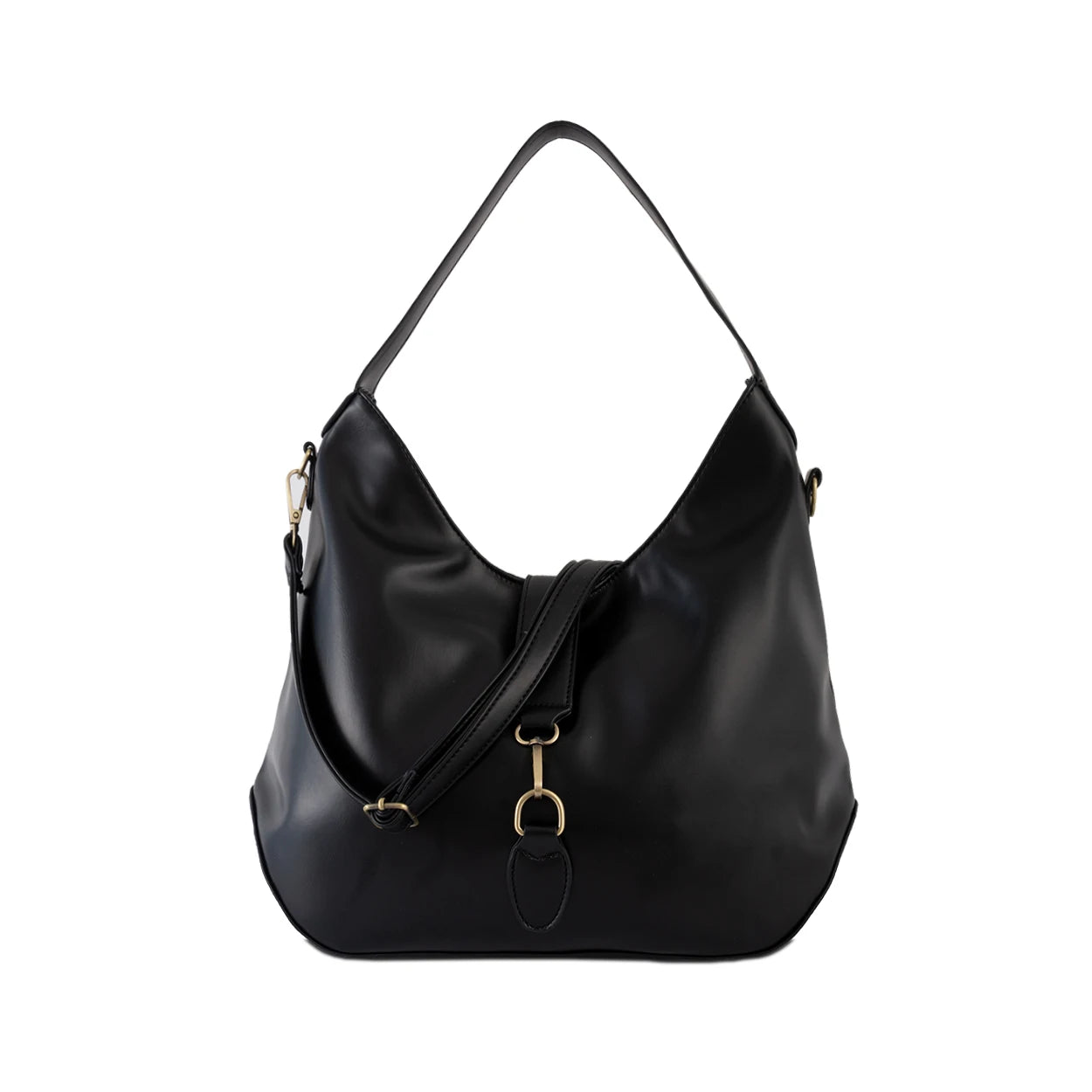 Retro Shoulder Handbag High Capacity Solid Multifunction Crossbody Bag
