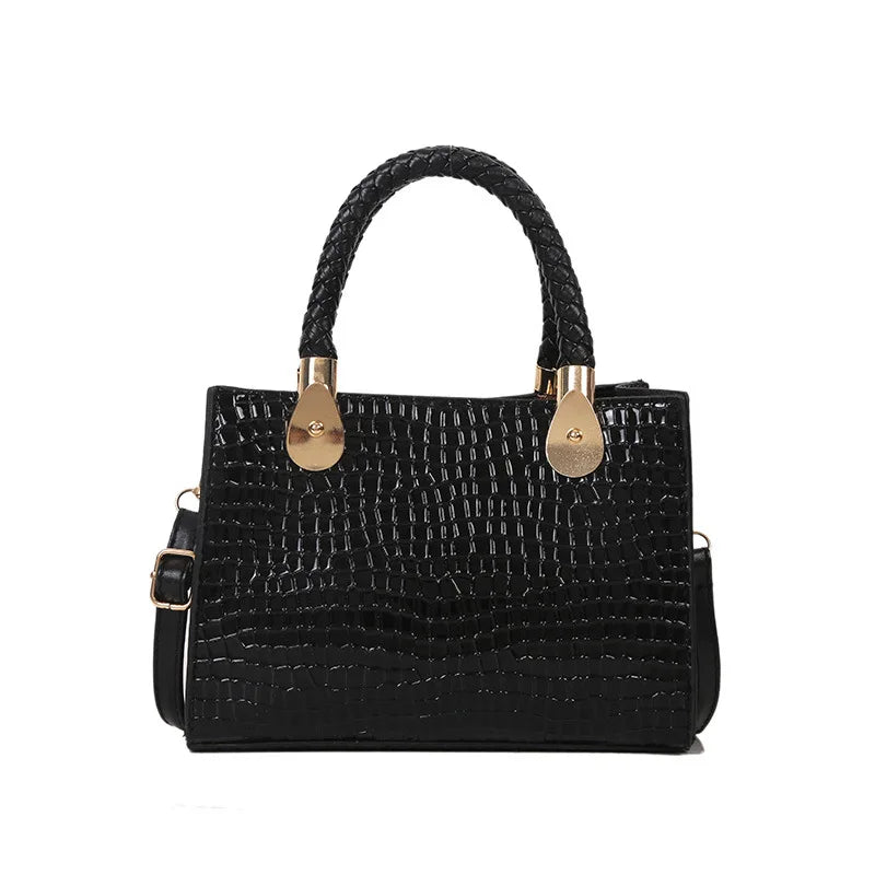 Vintage Ladies Shoulder Bag Messenger Square Pu Leather Bag