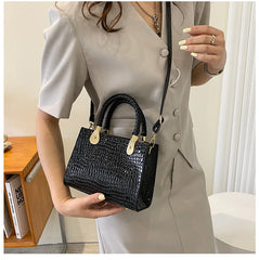 Vintage Ladies Shoulder Bag Messenger Square Pu Leather Bag