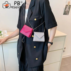 Retro Leather Rhinestone Crossbody Bag for Women