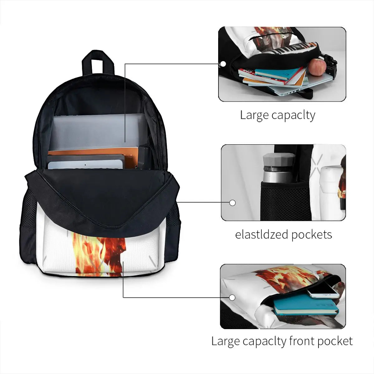 Retro Lt. Kelly Severide Backpack for Men and Women