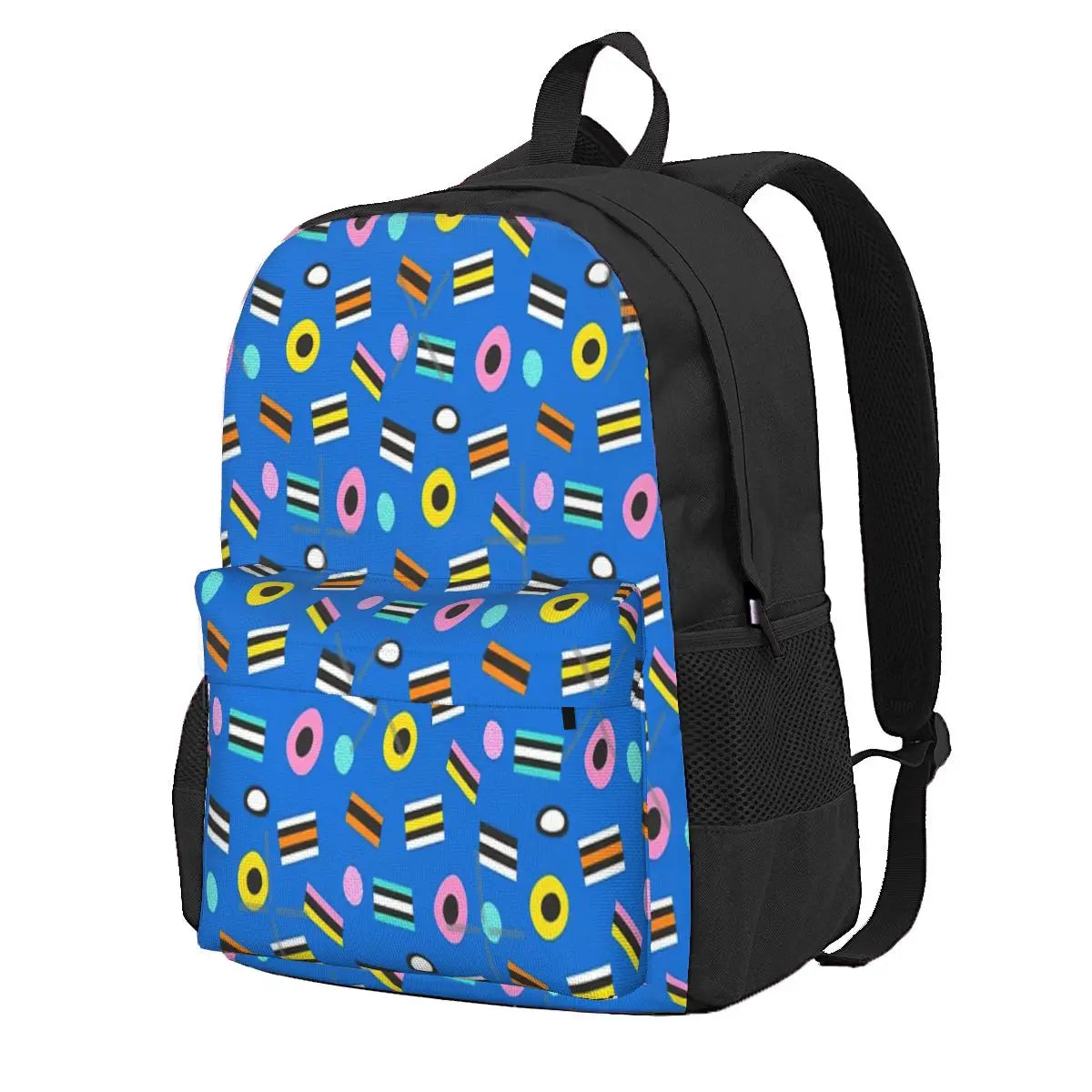 Retro Liquorice Backpacks Men's & Women's Bag School Backpack