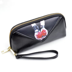 Retro Long Lady Wallets PU Leather Phone Holder Zipper Lady Wallet