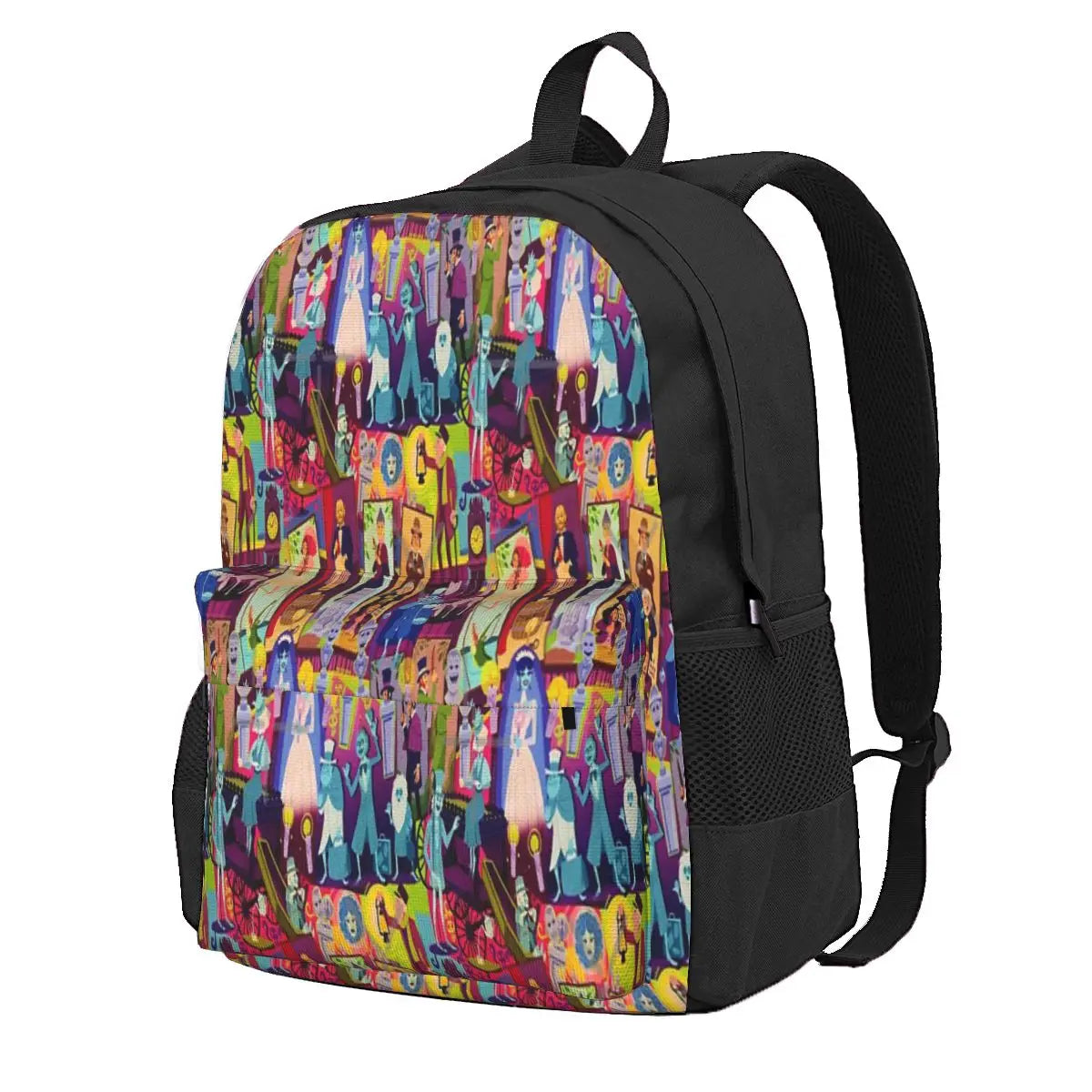 Retro Mansion Collage Backpacks Men's & Women's School Bags