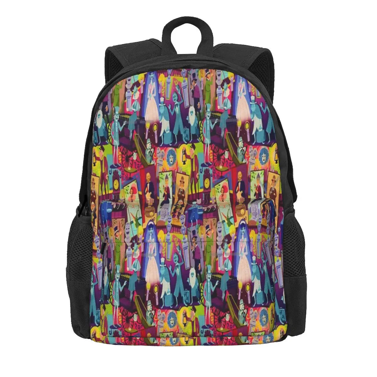 Retro Mansion Collage Backpacks Men's & Women's School Bags