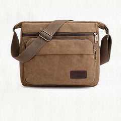 Retro Men's Canvas Single Shoulder Bag Casual Crossbody Bag