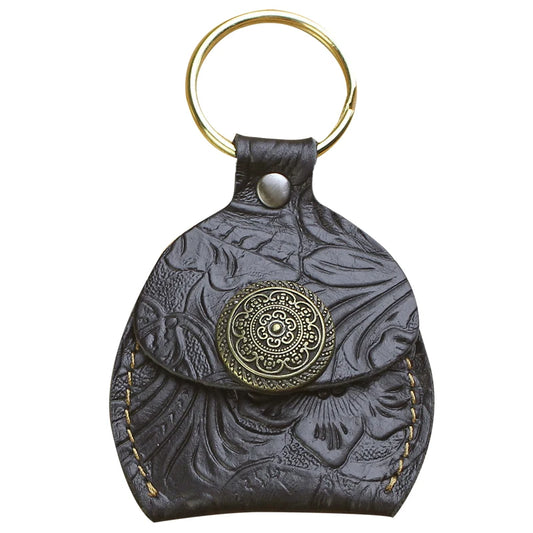 Vintage Men's Leather Key Organizer Bag Keychain Holder Chain