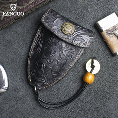 Men's Smart Key Wallet Leather Key Pocket Organizer
