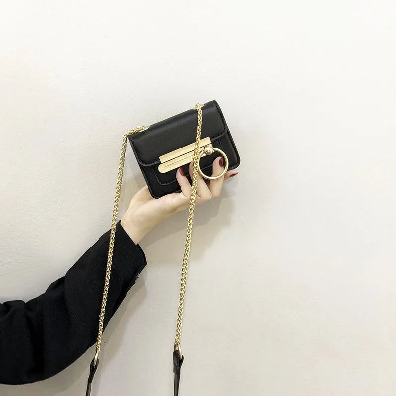 Retro Mini Chain Shoulder Bag Lipstick Bag for Women